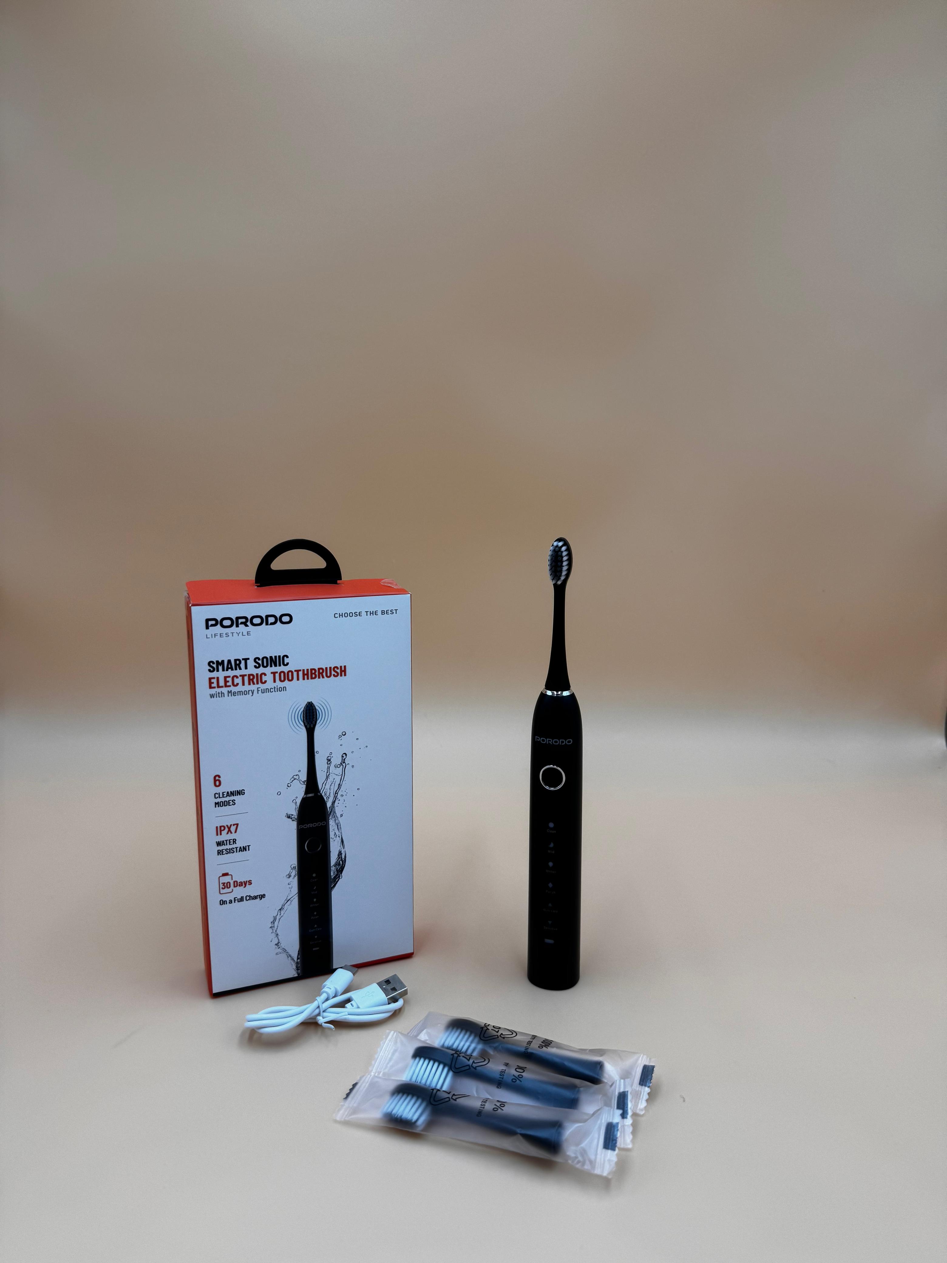  فرشاة الأسنان الذكية – أسود